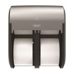 Compact Quad® 4-Roll Coreless High-Capacity Toilet Paper Dispenser, Faux Stainless